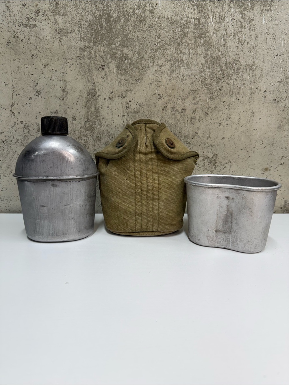 WWII USGI M1910 Canteen Set 1943 S.M.C.O. 1941 TACU Cup Cover Field Gear
